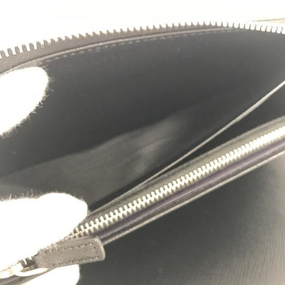 E4366 プラダ 未使用品 2ML188 サフィアーノ ブラック レザー トライアングル ラウンドファスナー メンズ 長財布 RFID