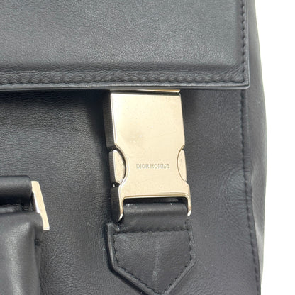 ディオールオム ビジネスバッグ ハンドバッグ ブラック レザー 10-BO-0163 B2602