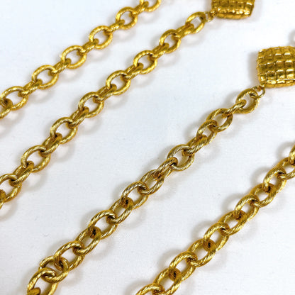 B1688 シャネル ネックレス ロング ヴィンテージ ゴールド 刻印あり