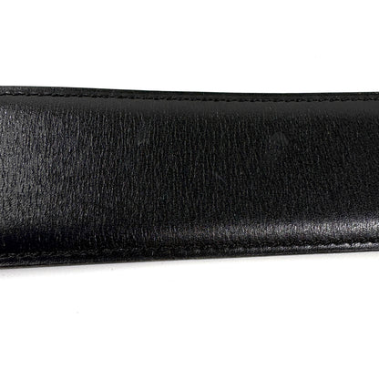 E2502 エルメス コリエドシアン ベルト ブラック ゴールド金具 65 Z◯刻印