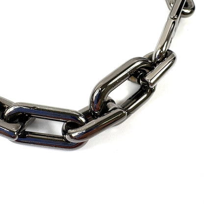 E2481 バレンシアガ B Chain スリム ネックレス GP ガンメタリック