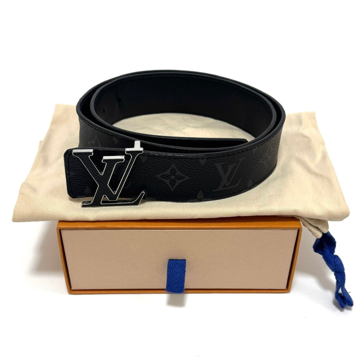 ルイ・ヴィトン モノグラム エクリプス LVイニシャル ベルト 85