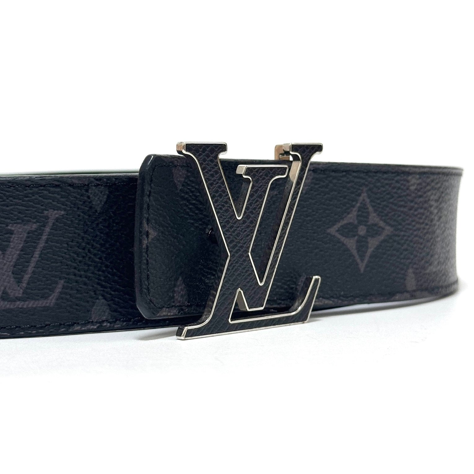 ルイヴィトン LVイニシャル モノグラムエクリプス ベルト ブラック 90/36 ルイヴィトン LVイニシャル モノグラムエクリプス ベルト