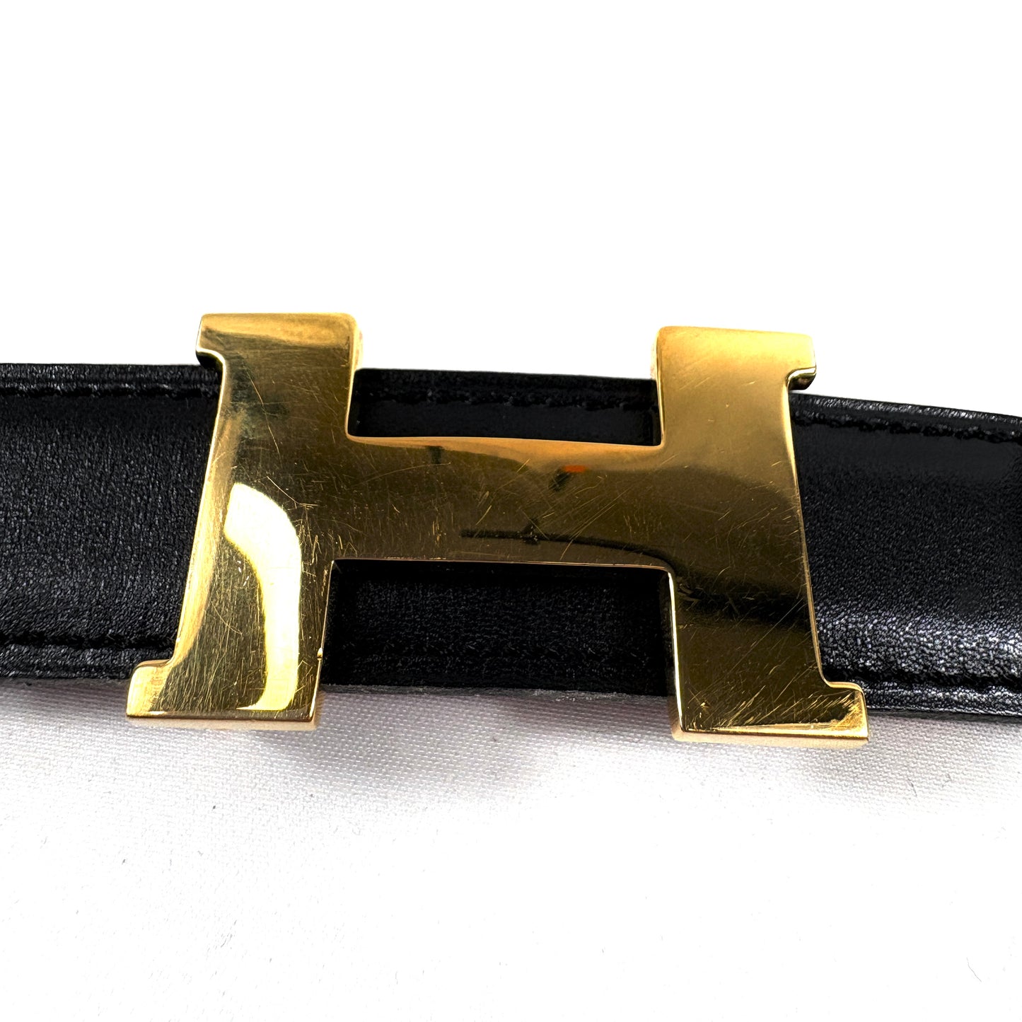 E2571 エルメス コンスタンス ベルト ブラック レッド □A 70