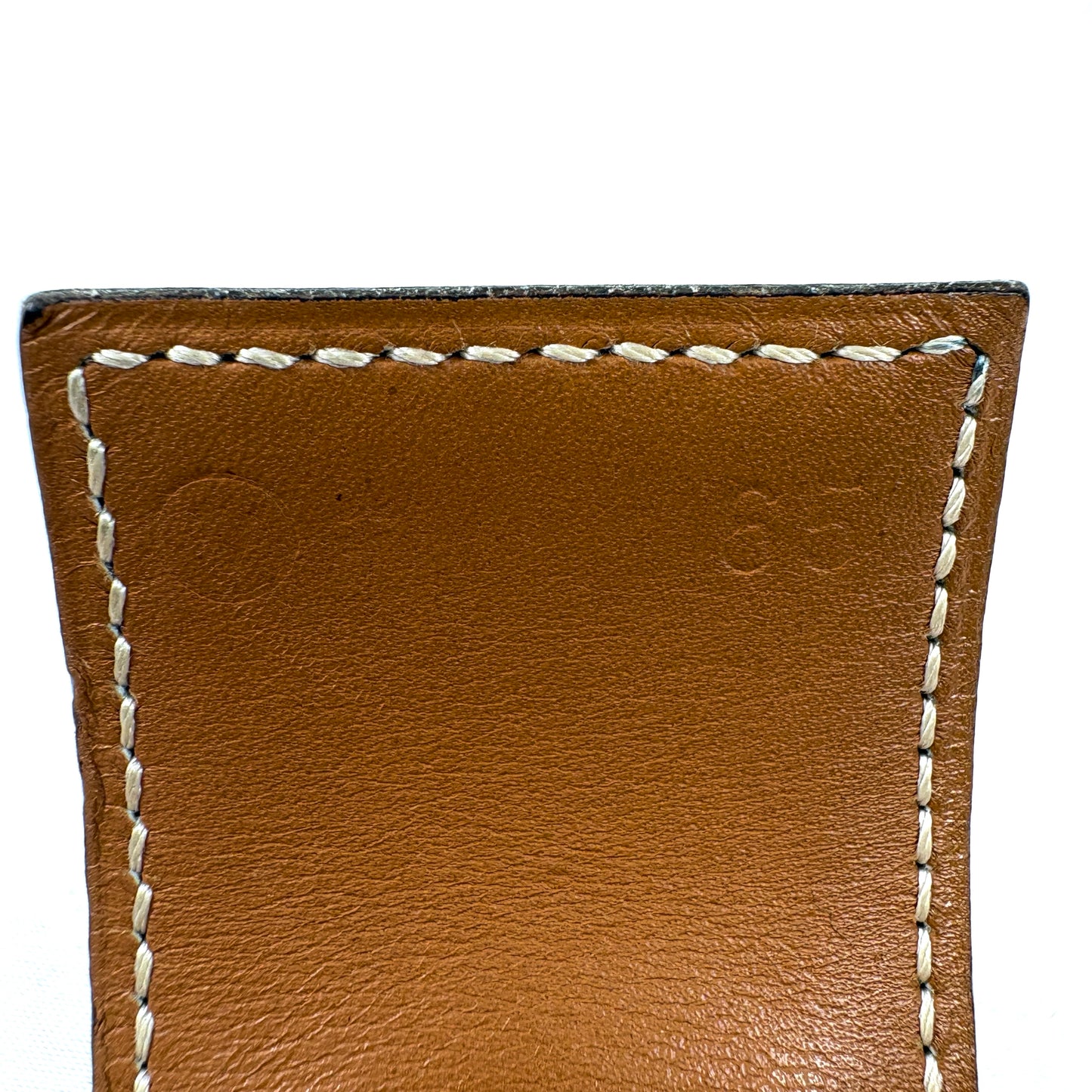 E2666 エルメス コリエドシアン ベルト ブラック ゴールド金具 65 ◯V刻印
