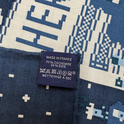 E2974 エルメス スカーフ カレ100 カレジェアン フォーブルパーティー Faubourg Party カシシル