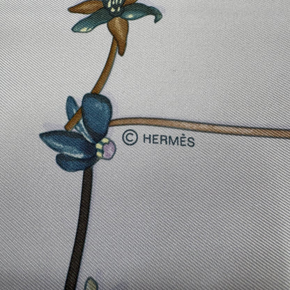 E3030 エルメス カレ90 スカーフ I LIKE FLOWERS