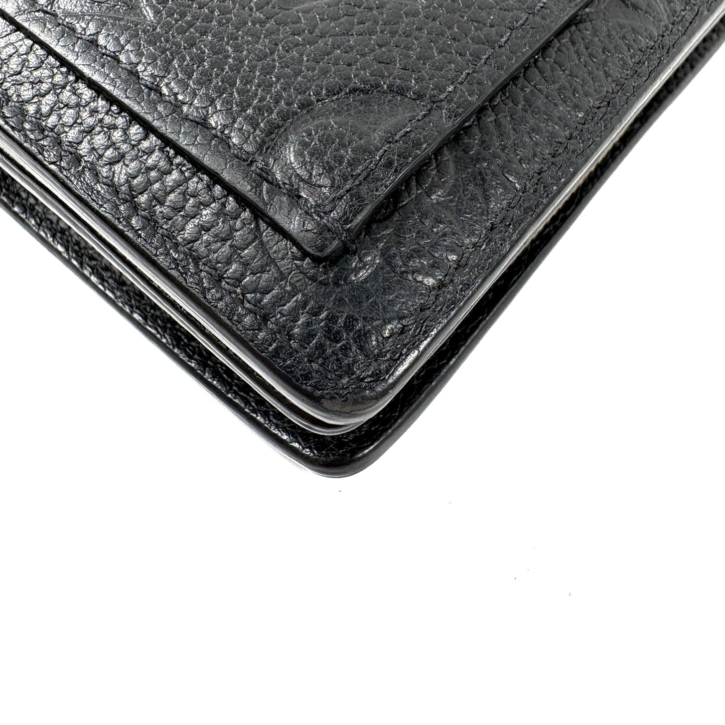 E3036 ルイヴィトン 財布 ポルトフォイユ クレア モノグラム アンプラント IC