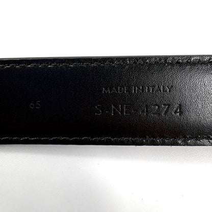 E3085 セリーヌ トリオンフ ベルト 65 ゴールド金具 革 ブラック