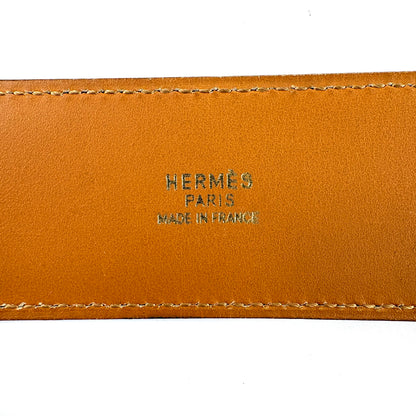 E3226 エルメス コリエドシアン ベルト □A刻印 ブラウン ゴールド金具