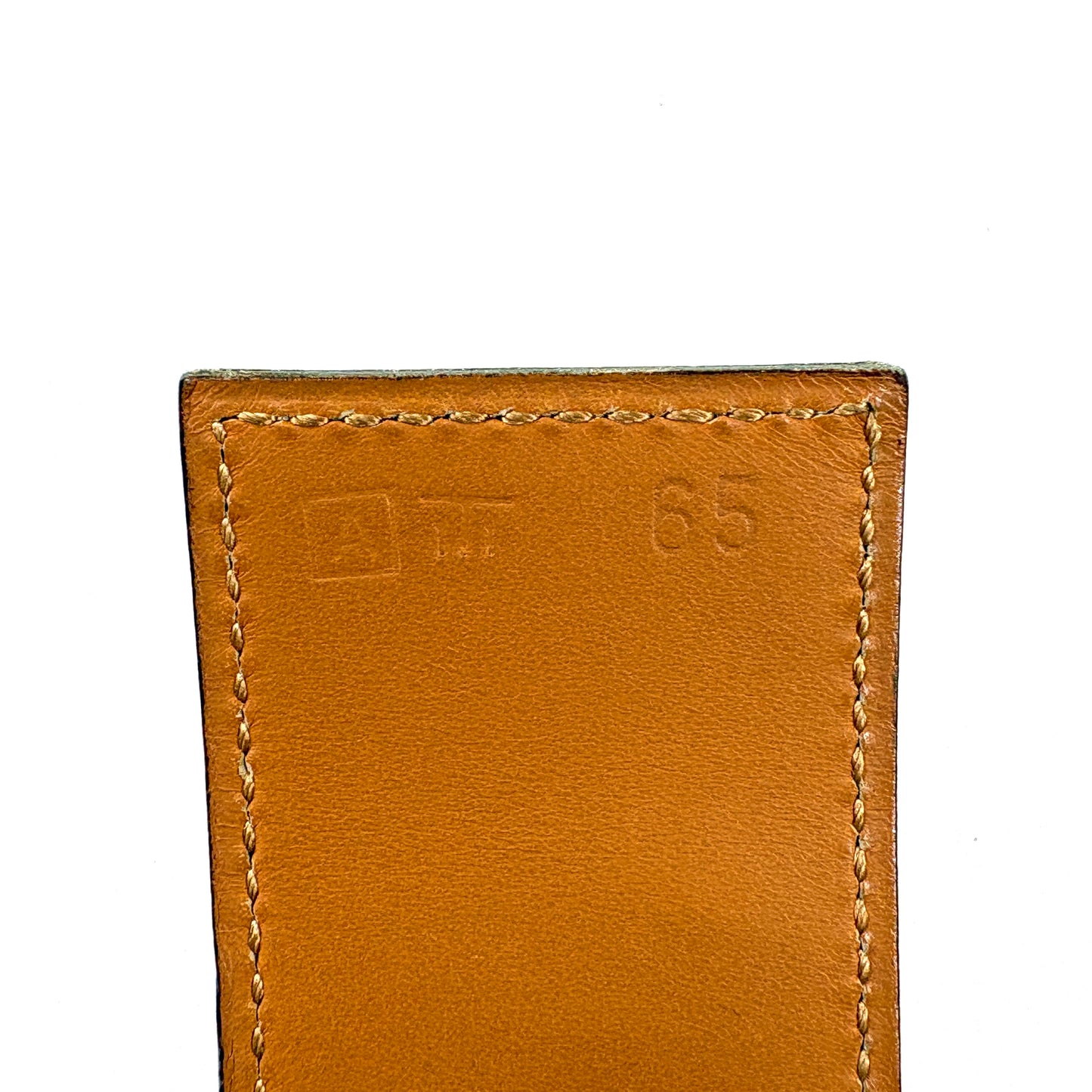 E3226 エルメス コリエドシアン ベルト □A刻印 ブラウン ゴールド金具