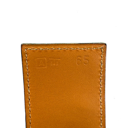 E3226 エルメス コリエドシアン ベルト □A刻印 ブラウン ゴールド金具