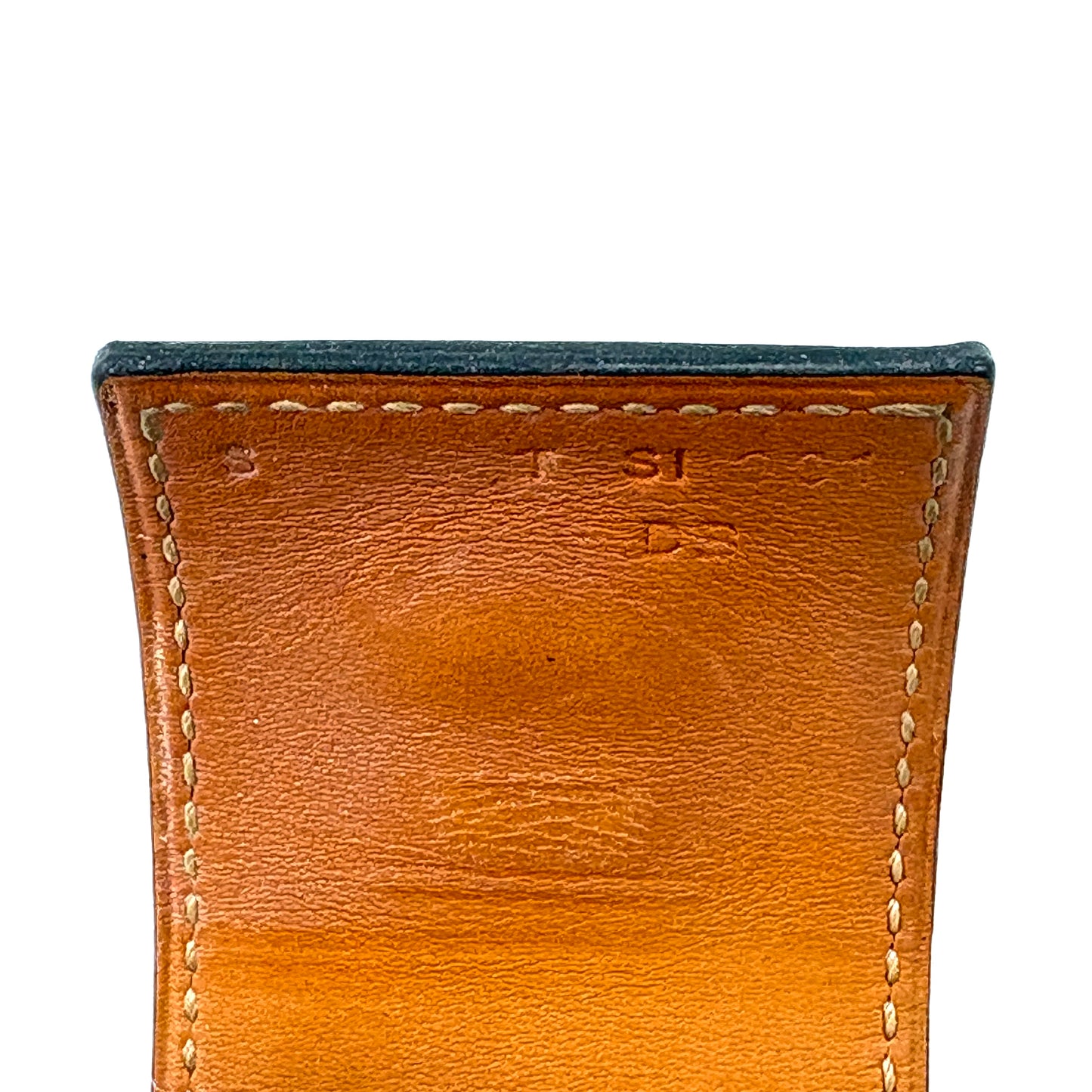 E3857 エルメス コリエドシアン ブレスレット ブラック×ゴールド T刻印 S