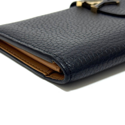 ルイヴィトン M81330 LV ヴェルティカルウォレット トリヨン カプシーヌ ブラック 長財布 シリアル：IC B3631