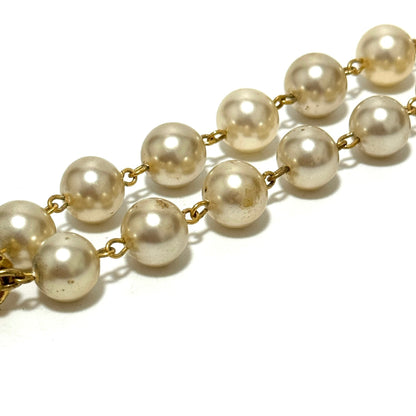 シャネル ココマーク フェイクパール ネックレス スター ヴィンテージ E0044