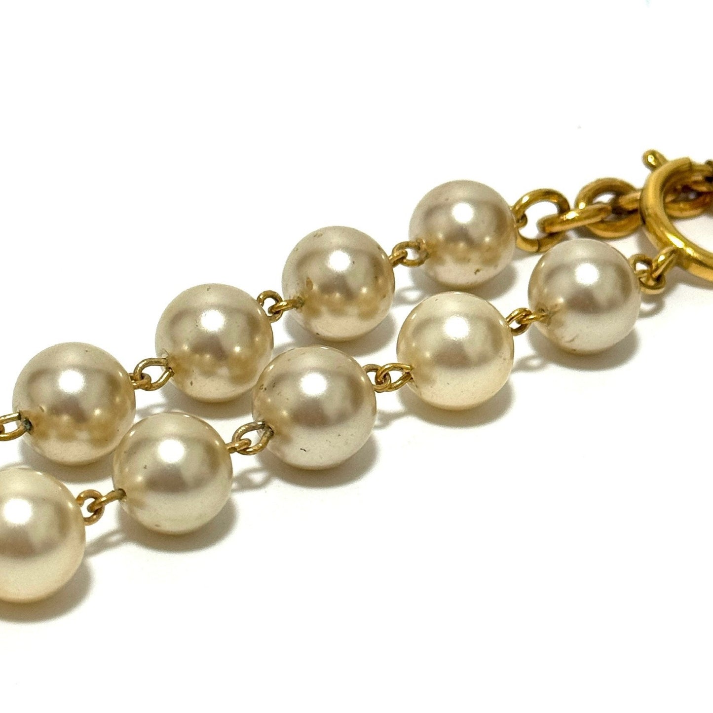 シャネル ココマーク フェイクパール ネックレス スター ヴィンテージ E0044