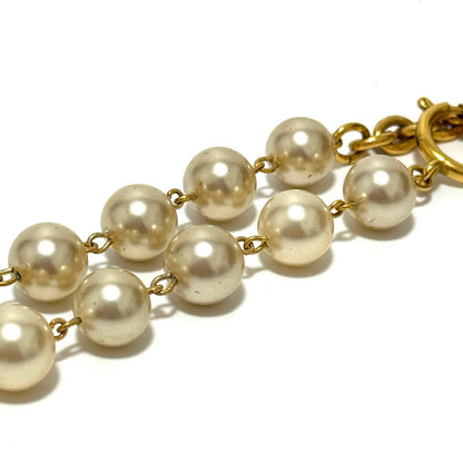 シャネル ココマーク フェイクパール ネックレス スター ヴィンテージ E0044