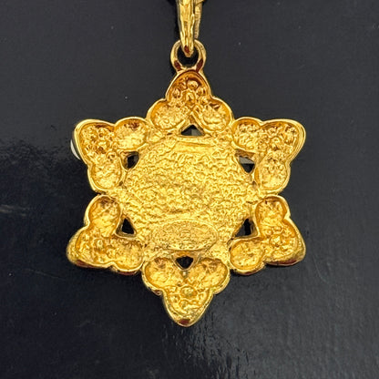 シャネル ココマーク フェイクパール ネックレス スター ヴィンテージ E0044