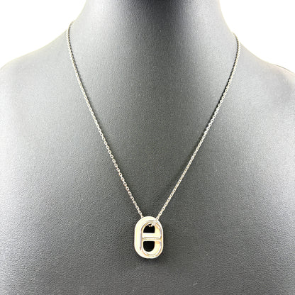 E4778 エルメス ネックレス オーマイヨン ベージュ シルバー