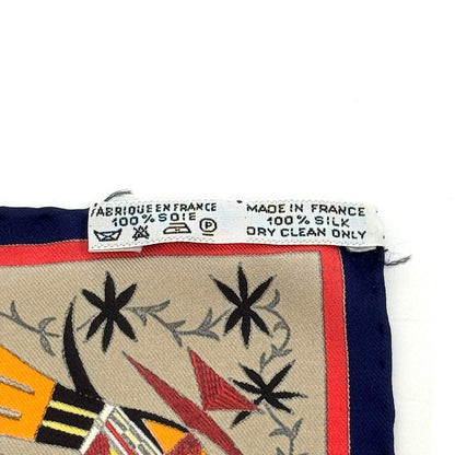 エルメス スカーフ カレ90 Kachinas カチナ 民族 ホピ族 シルク B3650