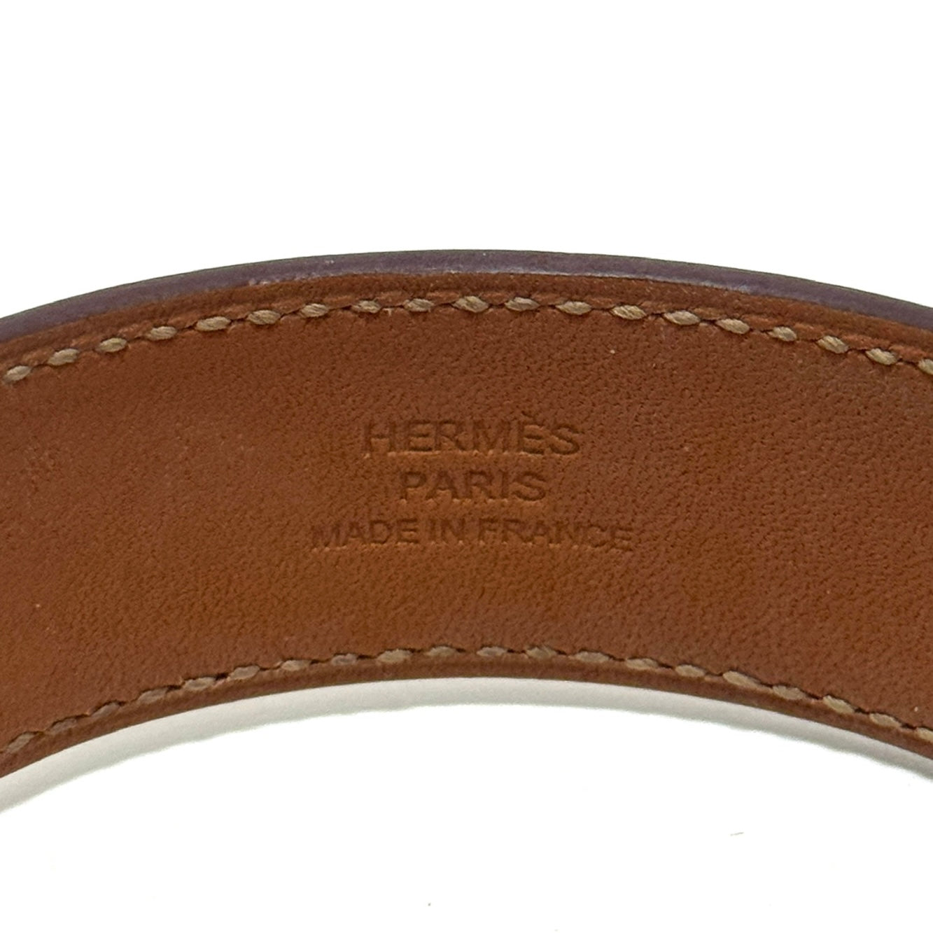 エルメス コリエドシアン U:2022 ブレスレット T2 GP×レザー ゴールド ブラウン E0416