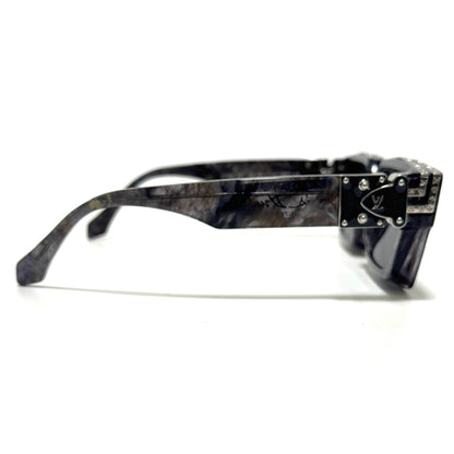 ルイヴィトン Z1326E サングラス 1.1 ミリオネア サングラス 58□17 プラスチック グリ シリアル：MG1221 E0523