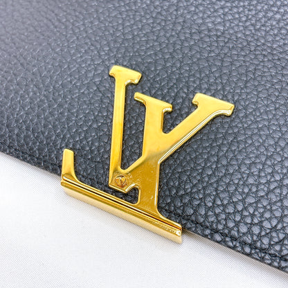 B1155 ルイヴィトン ポルトフォイユカプシーヌ トリヨン ブラック 長財布 RFID