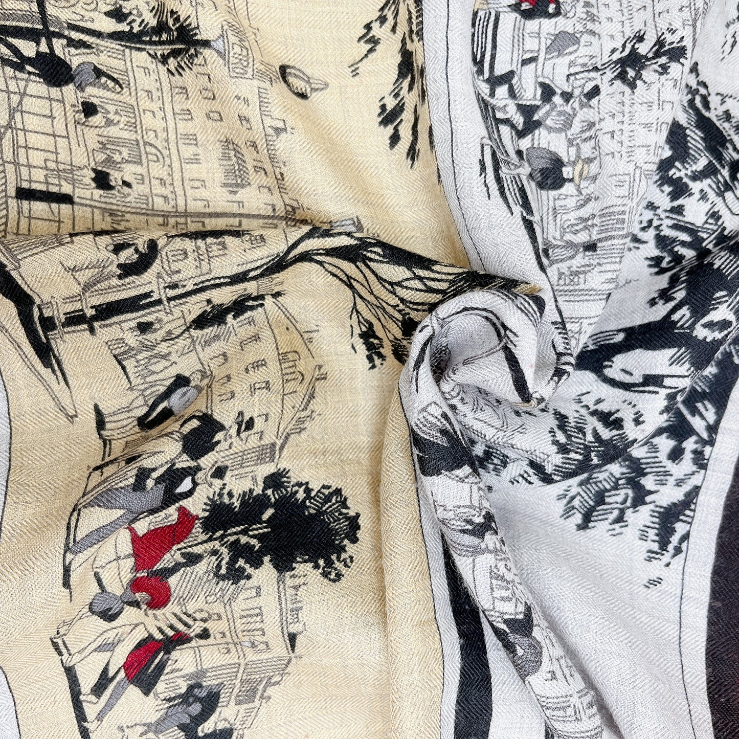 B1575 エルメス カレジェアン 140 A L'OMBRE DES BOULEVARDS ブールヴァールの陰から【買戻し対象】