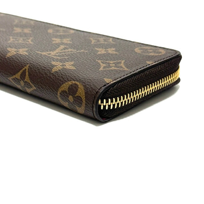ルイヴィトン M60742 ポルトフォイユ・クレマンス フューシャ モノグラム 長財布 ICチップ B3170