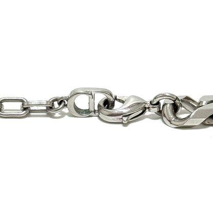 ディオール DIOR チェーンリンク ネックレス ラインストーン シルバー B3234