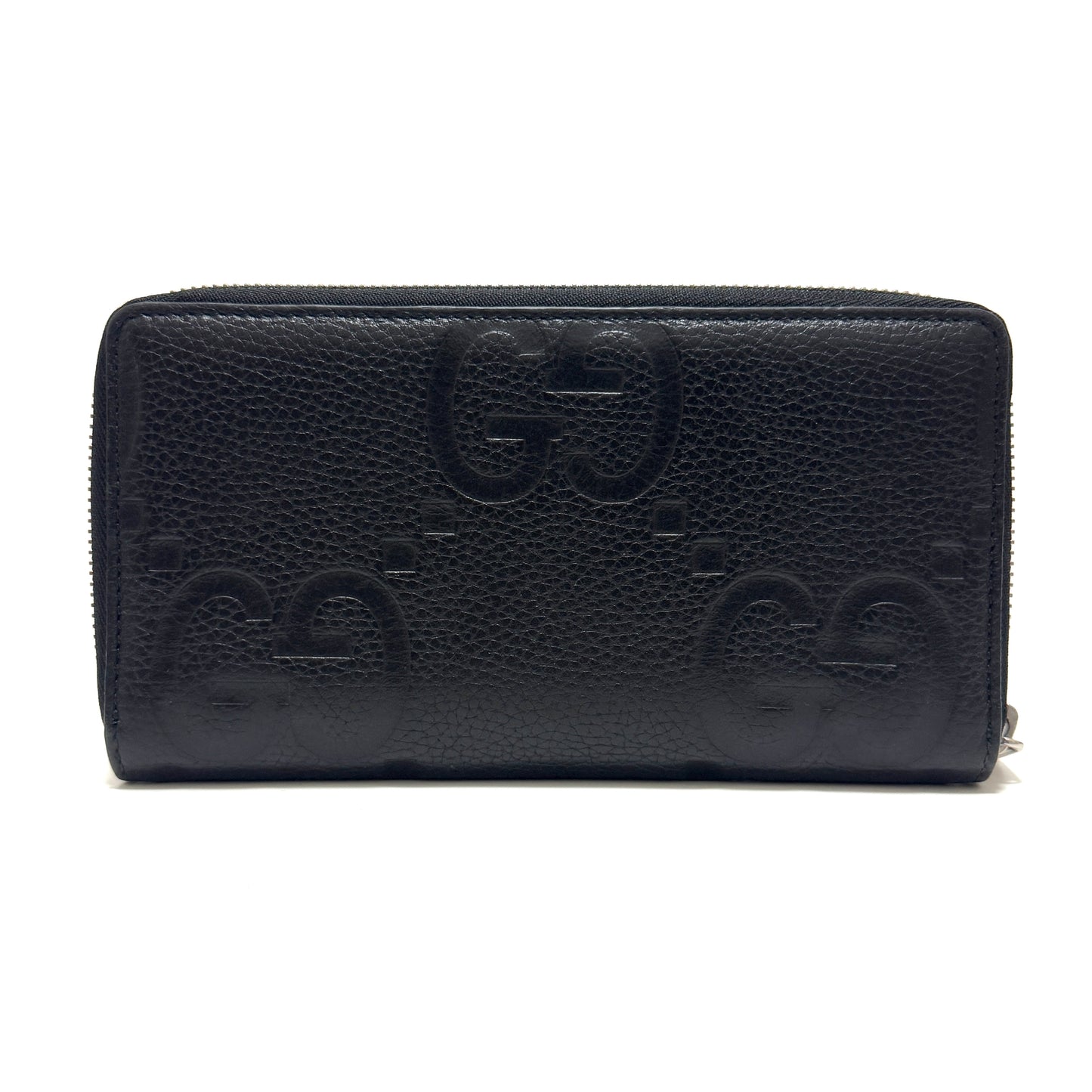 グッチ ジャンボGG レザー ラウンドジップウォレット 長財布 E1785