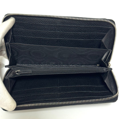グッチ ジャンボGG レザー ラウンドジップウォレット 長財布 E1785