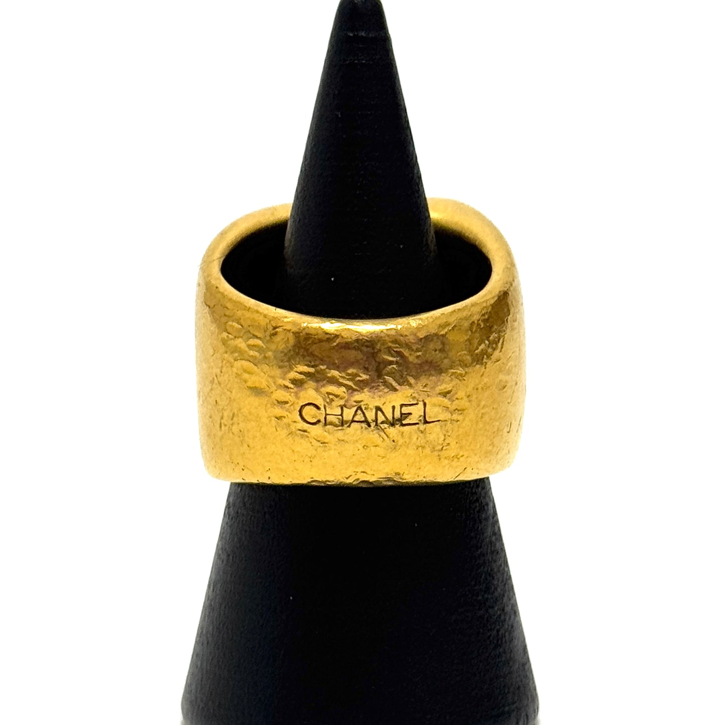 シャネル カラーストーン ココマーク ロゴ 約11号 GP ゴールド ロゴ刻印あり E1864