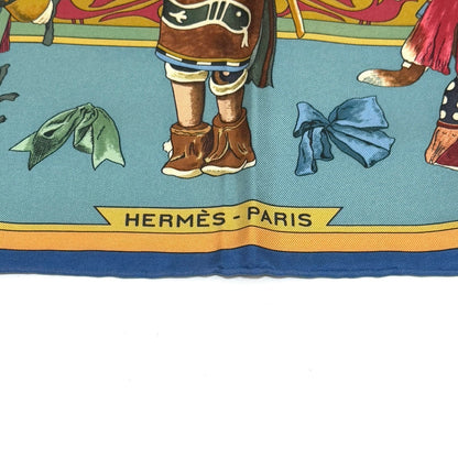 エルメス スカーフ カレ90 Kachinas カチナ 民族 ホピ族 シルク E1855