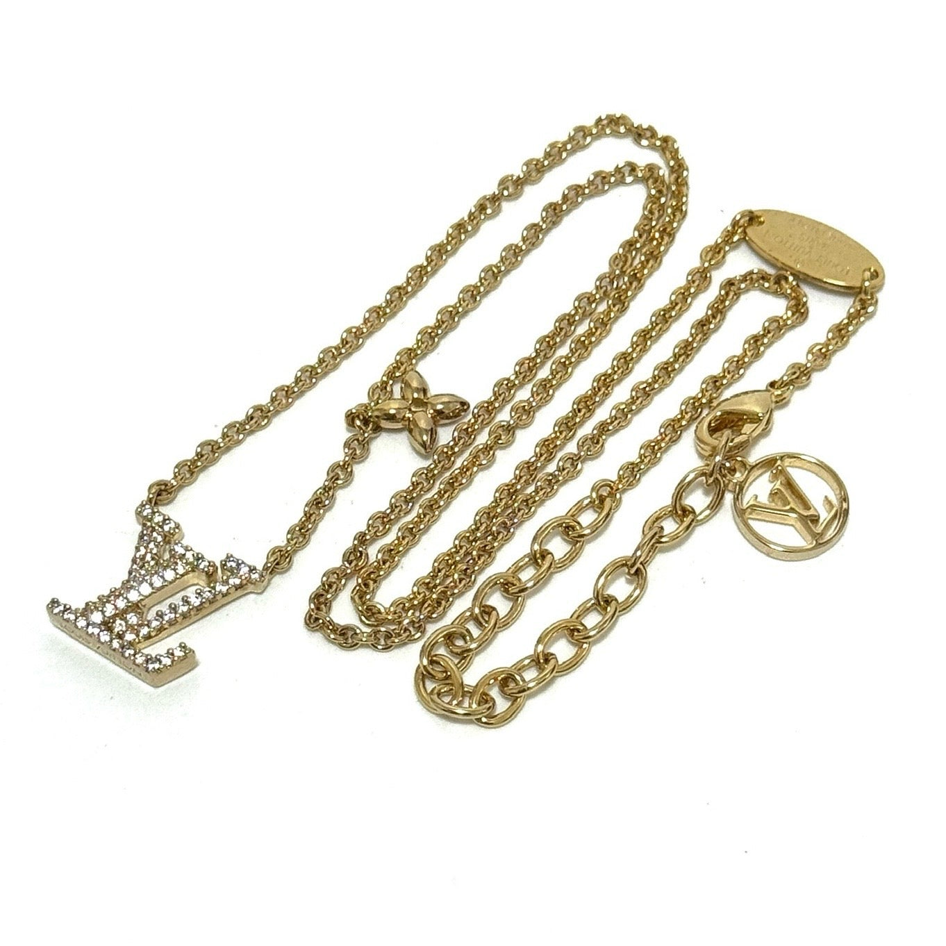 ルイヴィトン M00596LV ラインストーン アイコニック ネックレス TE0233 E2009