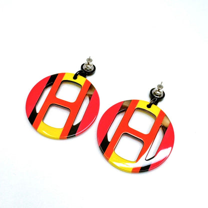 A3345エルメス　エキップ　ピアス　バッファローフォーン