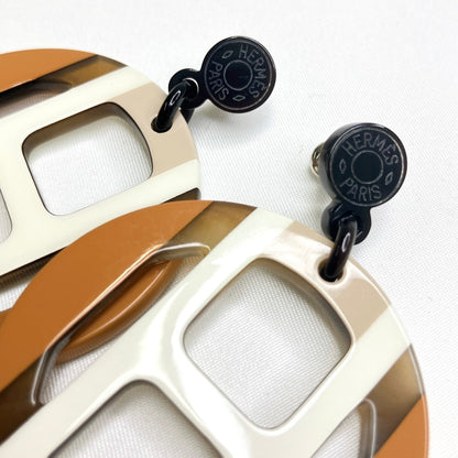 A4343 エルメス Hエキップ バッファローフォーン ピアス