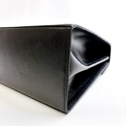 B0642 フェラガモ ガンチーニ 2way サフィアーノ ハンドバッグ ブラック