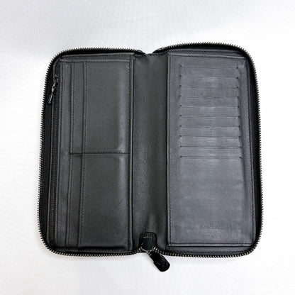 B0692 ルイヴィトン モノグラム シャドウ ジッピーヴェルティカル ブラック 長財布 RFID