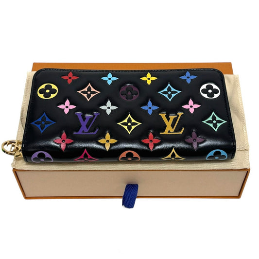 ルイヴィトン×村上隆 モノグラムエンボス LV × TMジッピーウォレット ラウンドジップウォレット マルチカラー 日本限定 RFID B2655