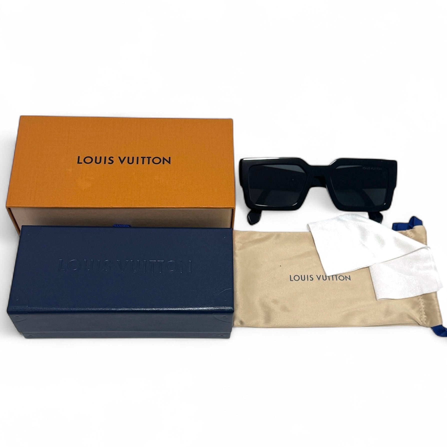 現行 付属品完品】 ルイヴィトン LVクラッシュスクエア サングラス 黒