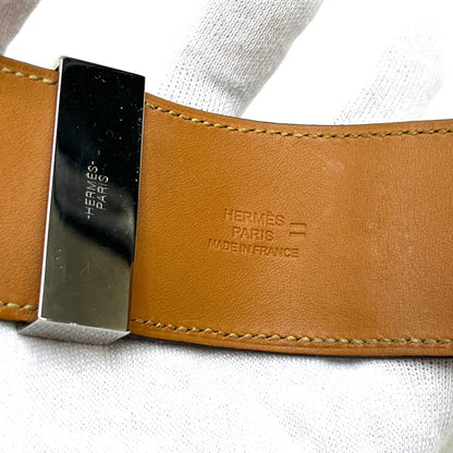 B2354 エルメス コリエドシアン C刻 ブレスレット バングル T2 リザード ベージュ【買戻し対象】