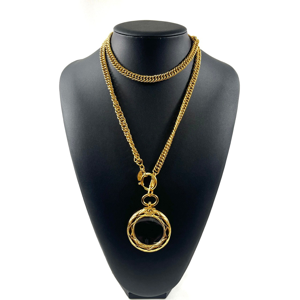 シャネル ルーペ ロングチェーン ネックレス ゴールド ヴィンテージ