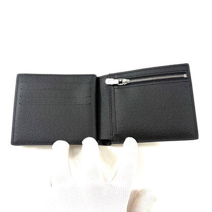 E3661 ルイヴィトン N60053 ポルトフォイユ･アメリゴ NM ダミエグラフィット 二つ折り 財布 ウォレット メンズ ブラック ICチップ
