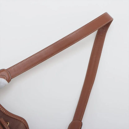 A2546 LOEWE ロエベ ベラスケス 巾着 レザー ショルダーバッグ ブラウン